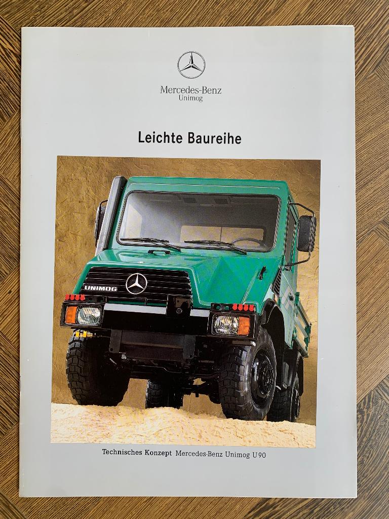 Folder Mercedes-Benz Unimog U 90 1992 nieuw, Nieuw, Mercedes-Benz, Mercedes, Ophalen of Verzenden