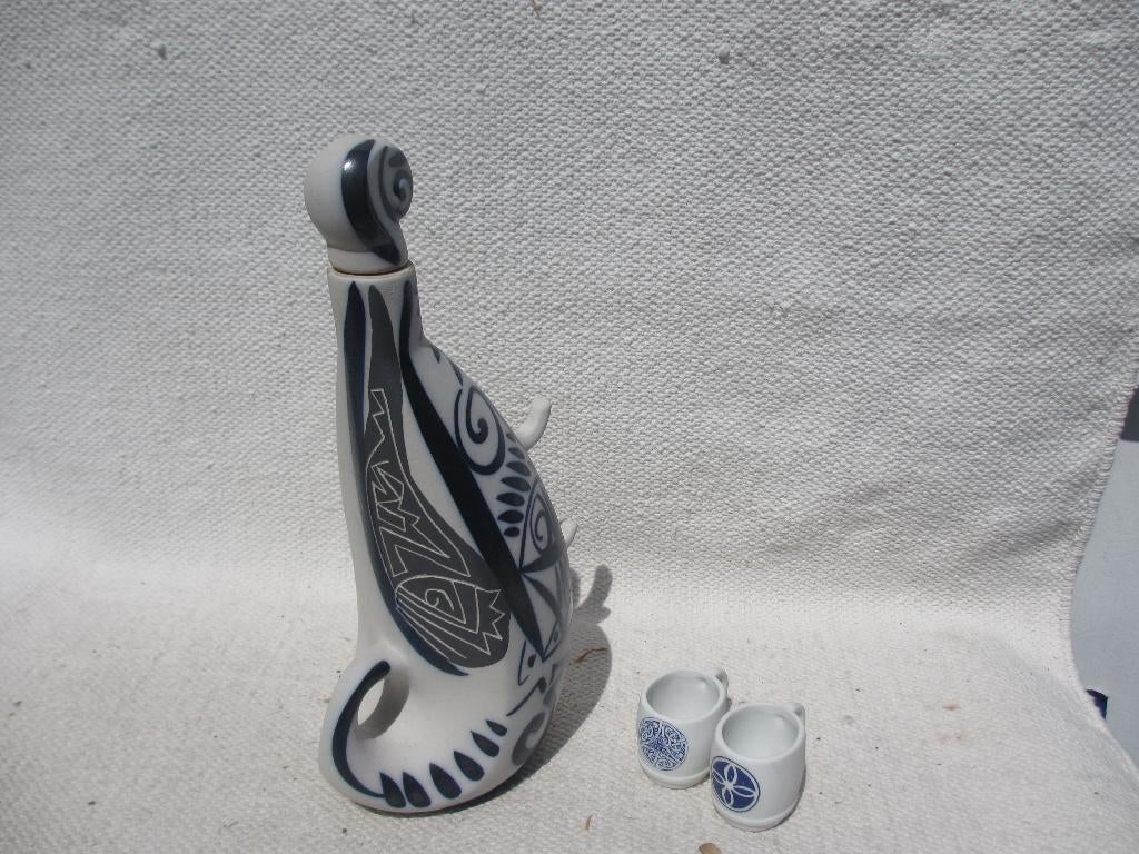 Mooi biscuit keramiek fles Otero Regal? / Picasso stijl, Ophalen of Verzenden