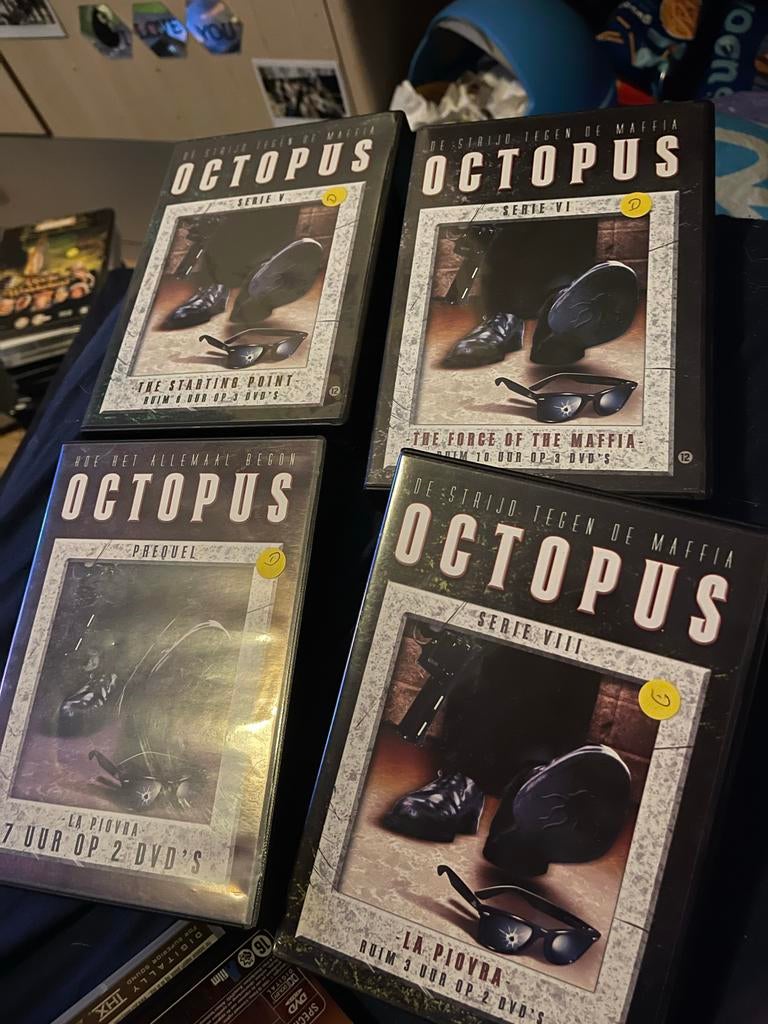Octopus DVD boxen - Serie V, VI, VIII en Prequel, Maffia en Misdaad, Gebruikt, Boxset, Ophalen of Verzenden