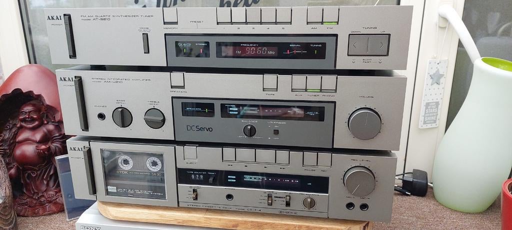 Akai stereo set, Ophalen of Verzenden, Cassettedeck, Akai