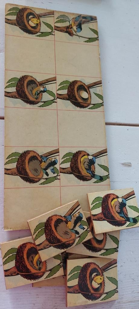 4 verschillende setjes oude leermiddelen vintage schoolitems, Ophalen of Verzenden, Gebruikt