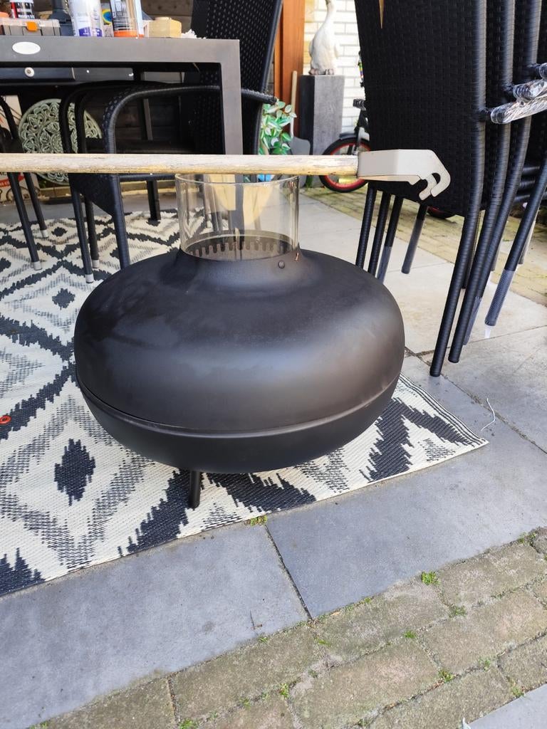 Pellet brander ,zwart voor buiten /terras., Ophalen of Verzenden, Gebruikt