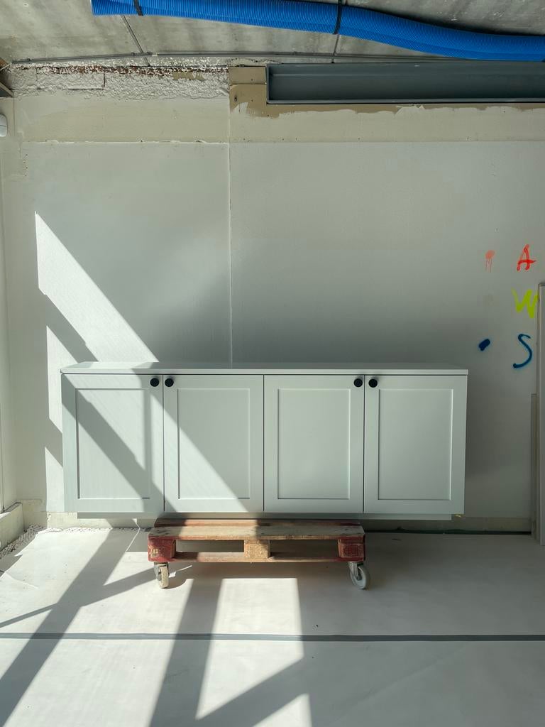 Maatwerk kast met gespoten fronten - 232x90x40 cm, Huis en Inrichting, Ophalen, Gebruikt