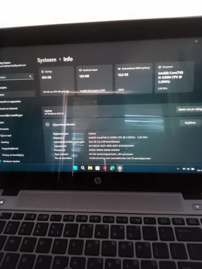 Hp elite book 840 g2, Computers en Software, Windows Laptops, 2 tot 3 Ghz, 14 inch, Ophalen of Verzenden, Zo goed als nieuw