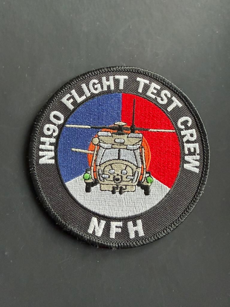 NH90 flight test crew 860sqn patch, Ophalen, Luchtmacht, Nederland, Embleem of Badge