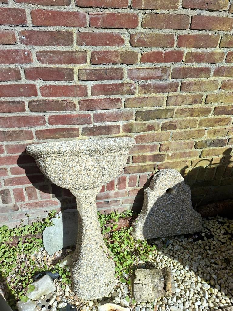 Authentieke betonnen tuin wasbak - 123cm hoog, Tuin en Terras, Ophalen, Gebruikt, Beton, Overige typen