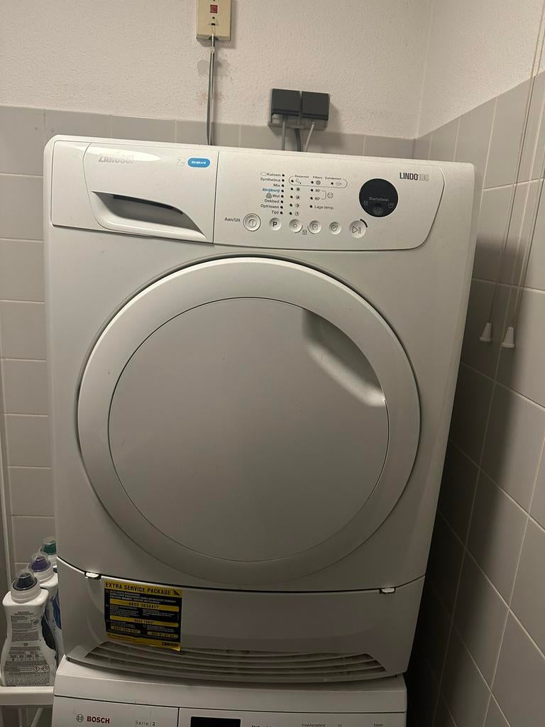 Zanussi Lindo 100 droger - gratis af te halen (defect), Witgoed en Apparatuur, Wasdrogers, Ophalen, 6 tot 8 kg, Voorlader, Niet werkend