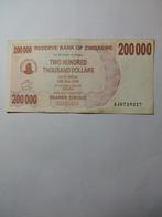 Zimbabwe 200 000 dollars 2007, Ophalen of Verzenden, Zimbabwe