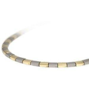 boccia titanium collier verguld mat, Ophalen of Verzenden, Zo goed als nieuw, Goud, Overige materialen