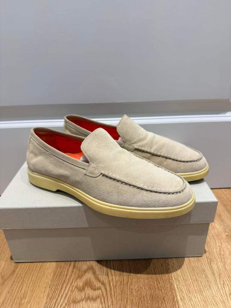 Santoni Loafers | UK 6.5 | (104), Kleding | Heren, Schoenen, Loafers, Bruin, Verzenden, Nieuw
