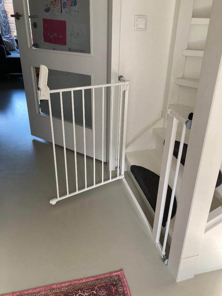 BabyDan Premier Traphekje – zonder boren (goede staat), Kinderen en Baby's, Traphekjes, Ophalen, Gebruikt, Klemhekje, Metaal of IJzer