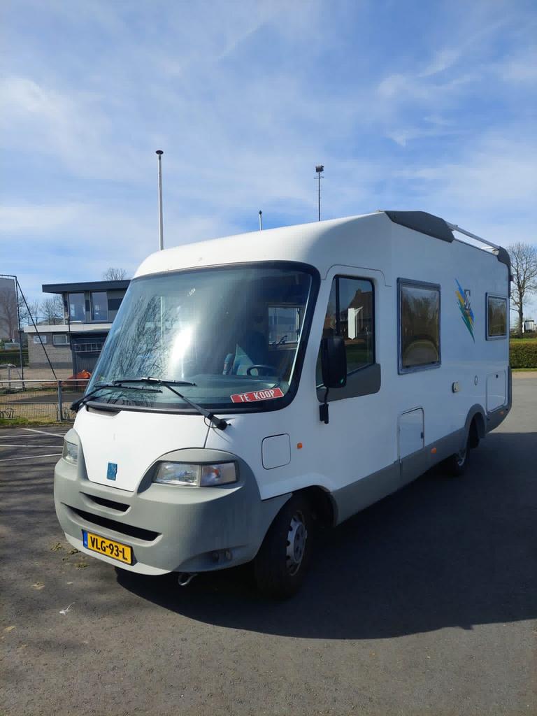 Camper Knaus, in goede staat, bouwjaar 1999, Caravans en Kamperen, Campers, Fiat, Particulier, 7 tot 8 meter, Cassettetoilet