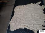1692. Leer / diverse afmetingen / bruin / creme / beige, Ophalen, Bruin, 120 cm of meer, Leer of Kunstleer