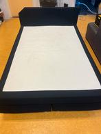 Comfortabele twijfelaar met stoffen bekleding, Ophalen, Gebruikt, Zwart, 140 cm