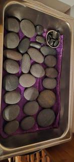 Hotstone stenen in warmtebak, Sport en Fitness, Massageproducten, Ophalen, Hotstone
