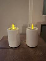 2 waxinelichthouder Menu (lighthouse), Overige materialen, Gebruikt, Wit, Ophalen of Verzenden