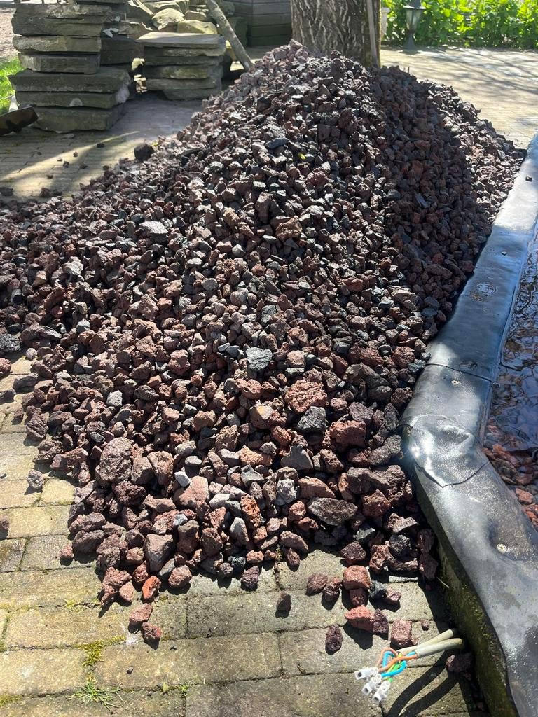 Lava grind voor plantenfilter of decoratie, Gebruikt, Bruin, Ophalen of Verzenden, Lava