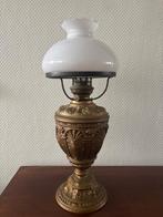 Antieke salonlamp / petroleumlamp geëlektrificeerd ca. 1900., Ophalen of Verzenden