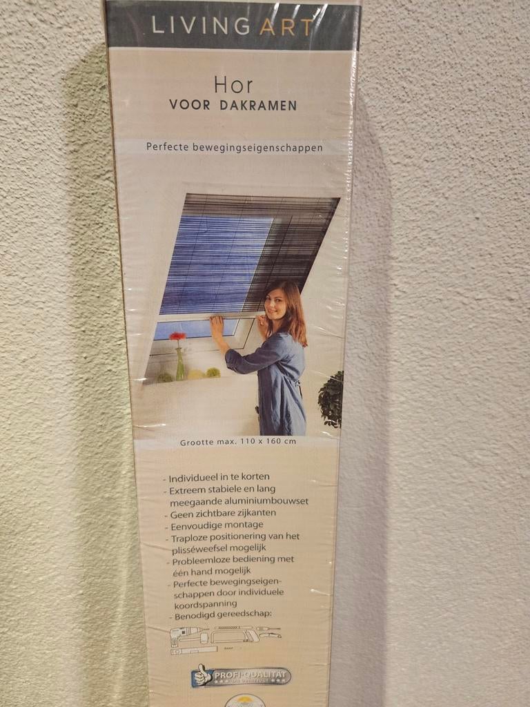 Nieuwe Livingart hor voor dakraam 110x160 cm - Insectenvrij!, Ophalen of Verzenden, Nieuw, Overige typen, Minder dan 200 cm