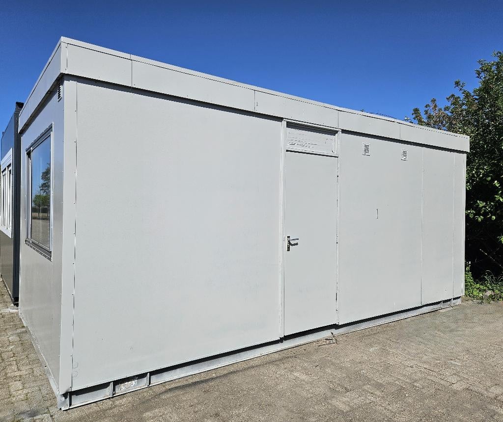 Kantoorunit, Woonunit, Bouwkeet, Schaftkeet. 6 x 3, Ophalen, Gebruikt