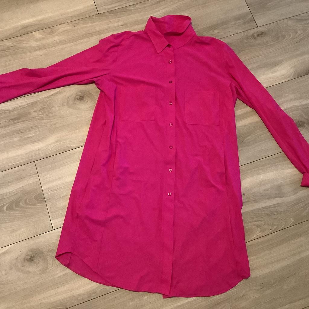 Lange travelstof blouse van Studio Anneloes M fuchsia, Ophalen of Verzenden, Zo goed als nieuw, Roze