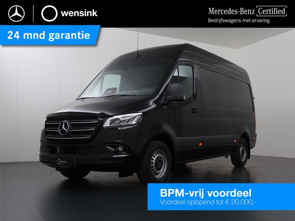 Mercedes-Benz Sprinter 319 CDI L2 H2 Select | Geveerde Stoel, Gebruikt, Zwart, Bedrijf, Diesel