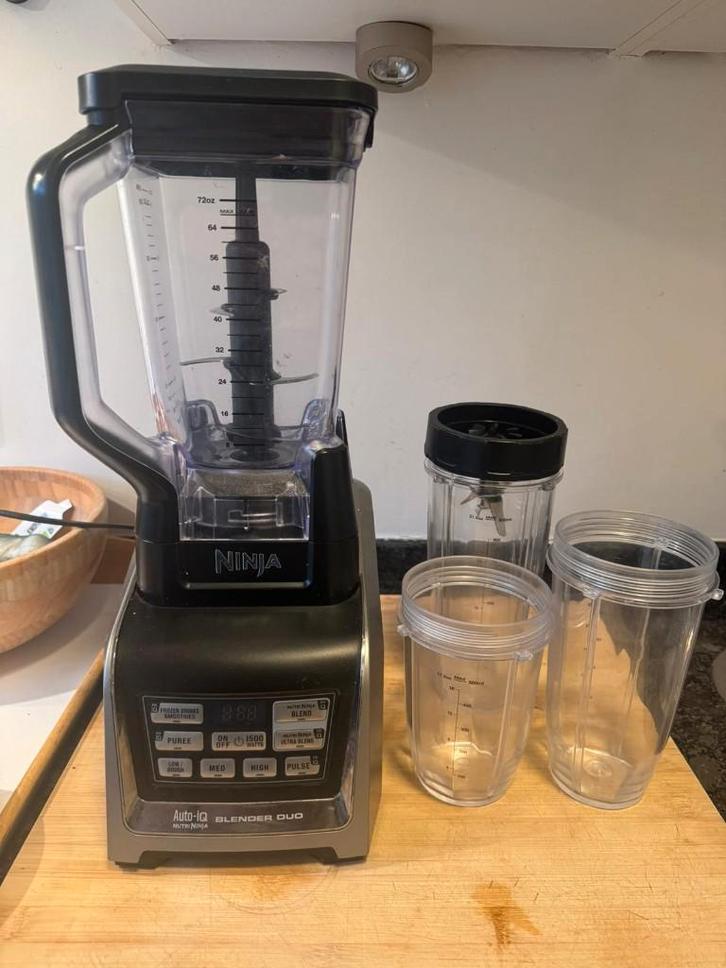 Ninja Nutri Ninja Auto-iQ Blender Duo, Witgoed en Apparatuur, Blenders, Gebruikt, Blender, Ophalen of Verzenden