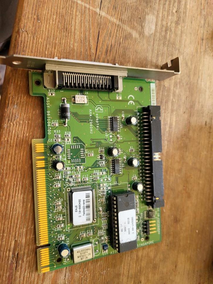 Adaptec AHA-2940AU SCSI Controller PCI Kaart, Computers en Software, Videokaarten, Gebruikt, Overige chipsets, PCI, Overige soorten