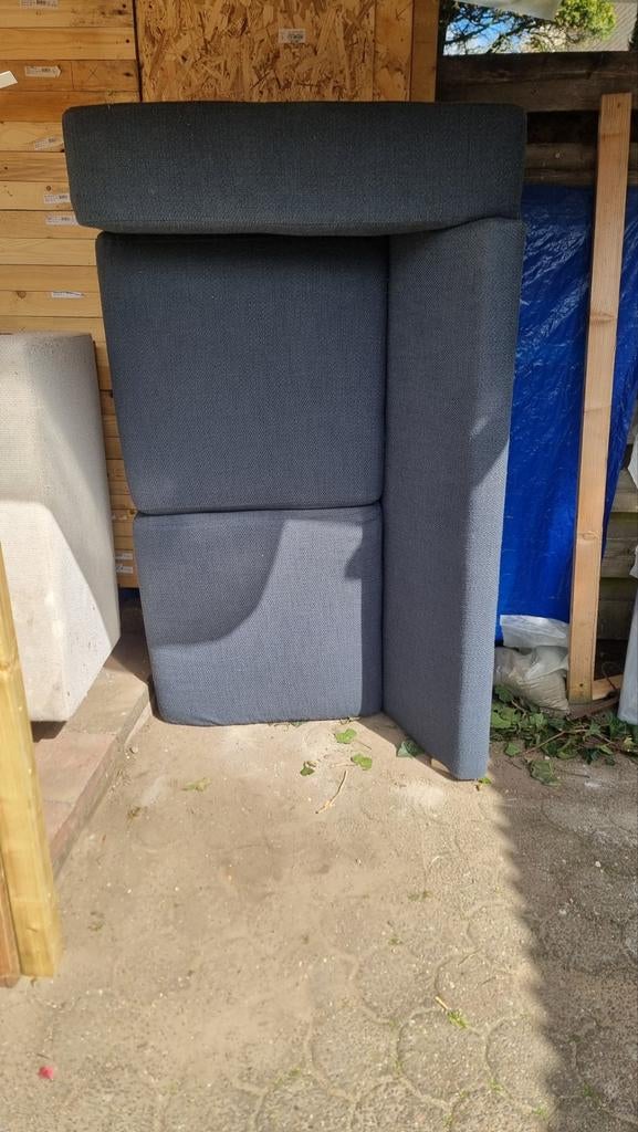 1 gratis hoekbank (blauw), Ophalen, Gebruikt, Hoekbank, Stof