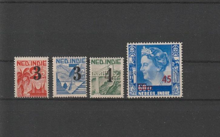 Nederlands Indië 1947. NVPH 322 t/m 325, Postfris., Postzegels en Munten, Postzegels | Nederlands-Indië en Nieuw-Guinea, Postfris