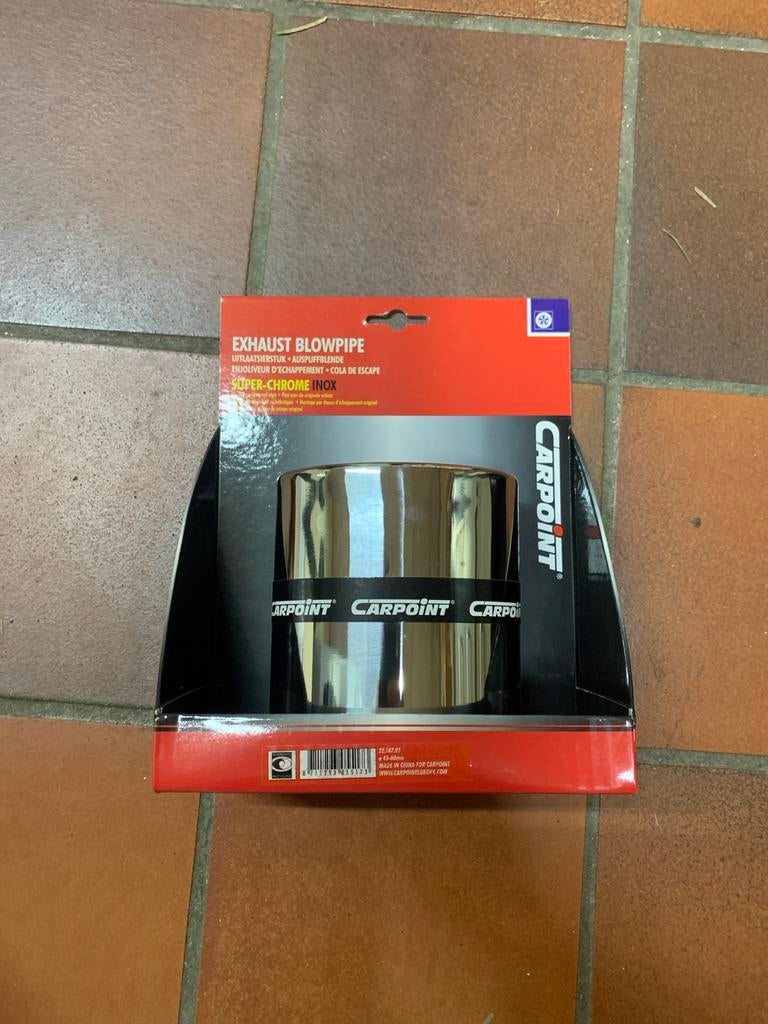 Carpoint Uitlaatsierstuk Super-Chrome Inox 45-60mm, Ophalen of Verzenden, Nieuw, Universele onderdelen