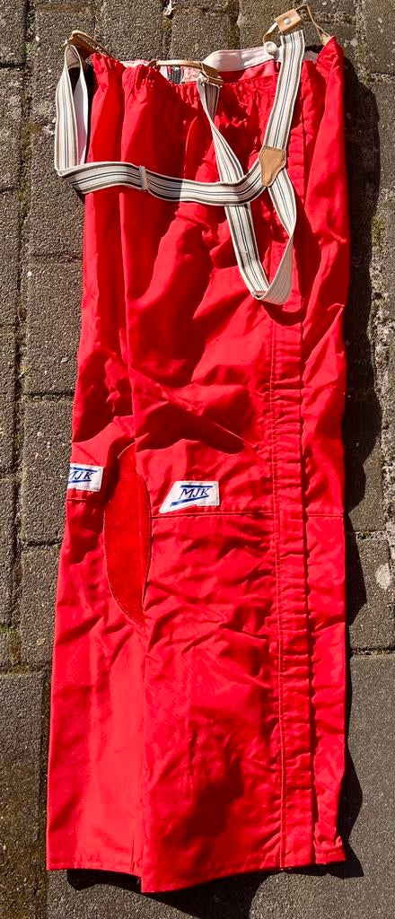 Regenbroek motorfiets - MJK leathers - XXL - rood, Motoren, Kleding | Motorkleding, Ophalen of Verzenden, Tweedehands, Heren, Broek | textiel