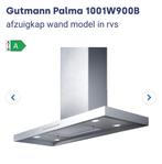 Gutmann afzuiger RVS gebruikt, Ophalen, Zo goed als nieuw, Wandschouwkap, Motor