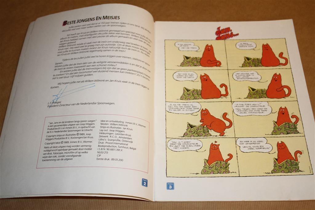 Jan, Jans en de kinderen langs ijzeren wegen., Boeken, Eén stripboek, Ophalen of Verzenden, Gelezen