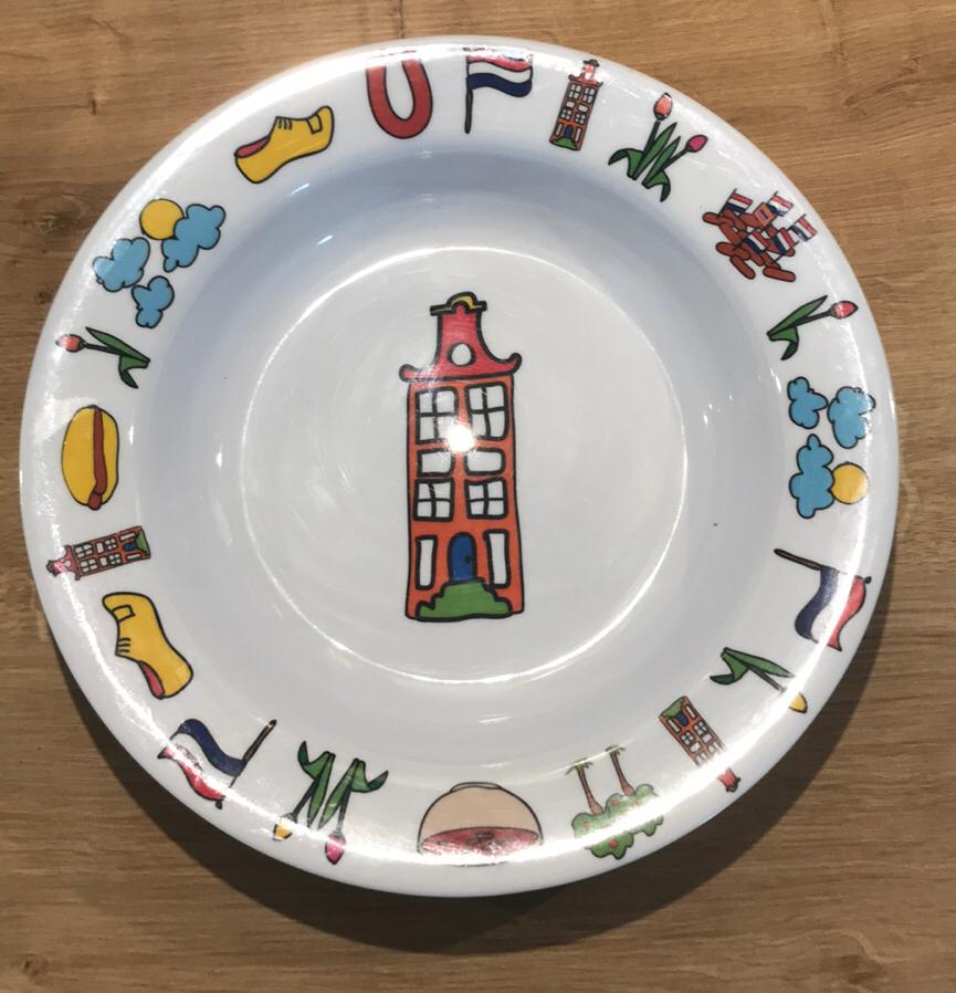 Unox melamine diep bord ‘Nederland ‘, Caravans en Kamperen, Ophalen of Verzenden, Onbekend, Onbekend, Onbekend