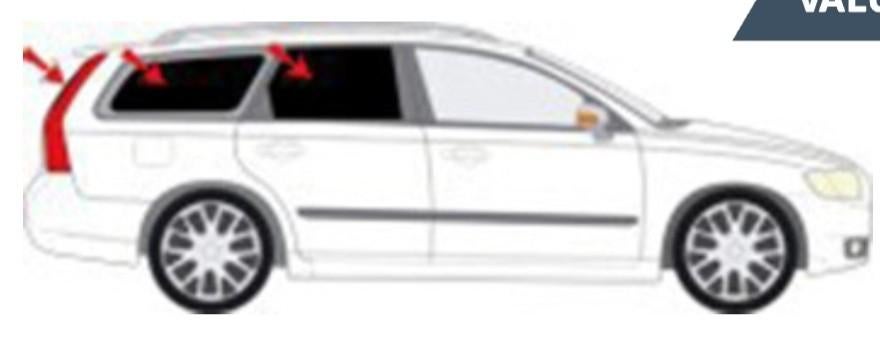 Volvo V50 zonneschermen, origineel, Auto diversen, Auto-accessoires, Ophalen, Gebruikt