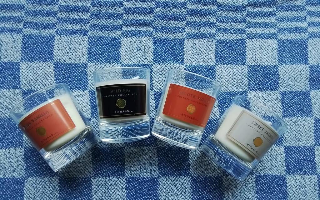 Rituels geurkaarsen mini 4 stuks., Ophalen of Verzenden