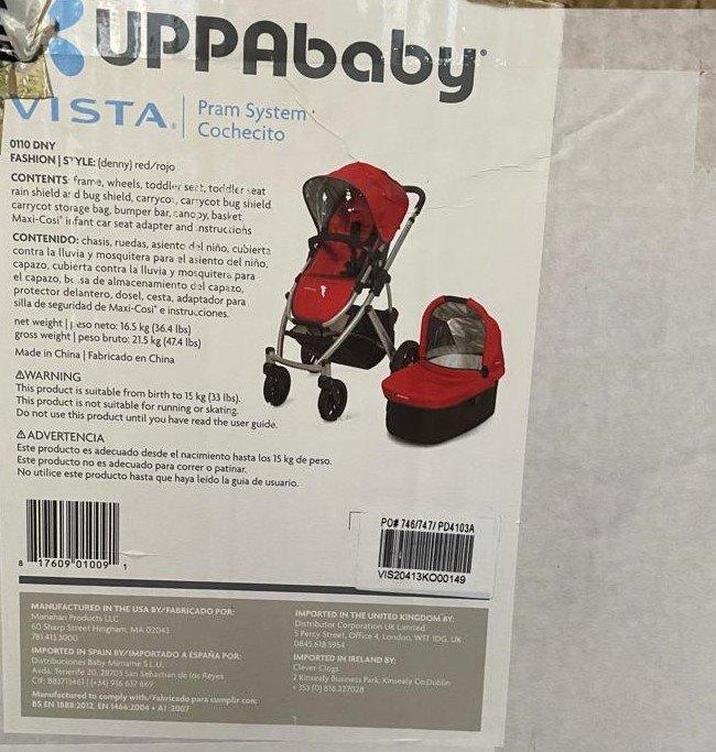 Duo kinderwagen Vista Uppa Baby, Kinderen en Baby's, Kinderwagens en Combinaties, Ophalen, Gebruikt, Overige merken