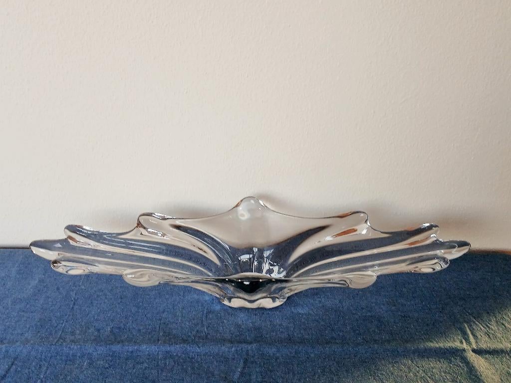 Schaal Artglass XXL Kristal Art Vannes France Vintage 1960’s, Ophalen of Verzenden