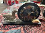 Vintage Art Deco Marmeren Klok met Eekhoorn Beeldje, Ophalen of Verzenden