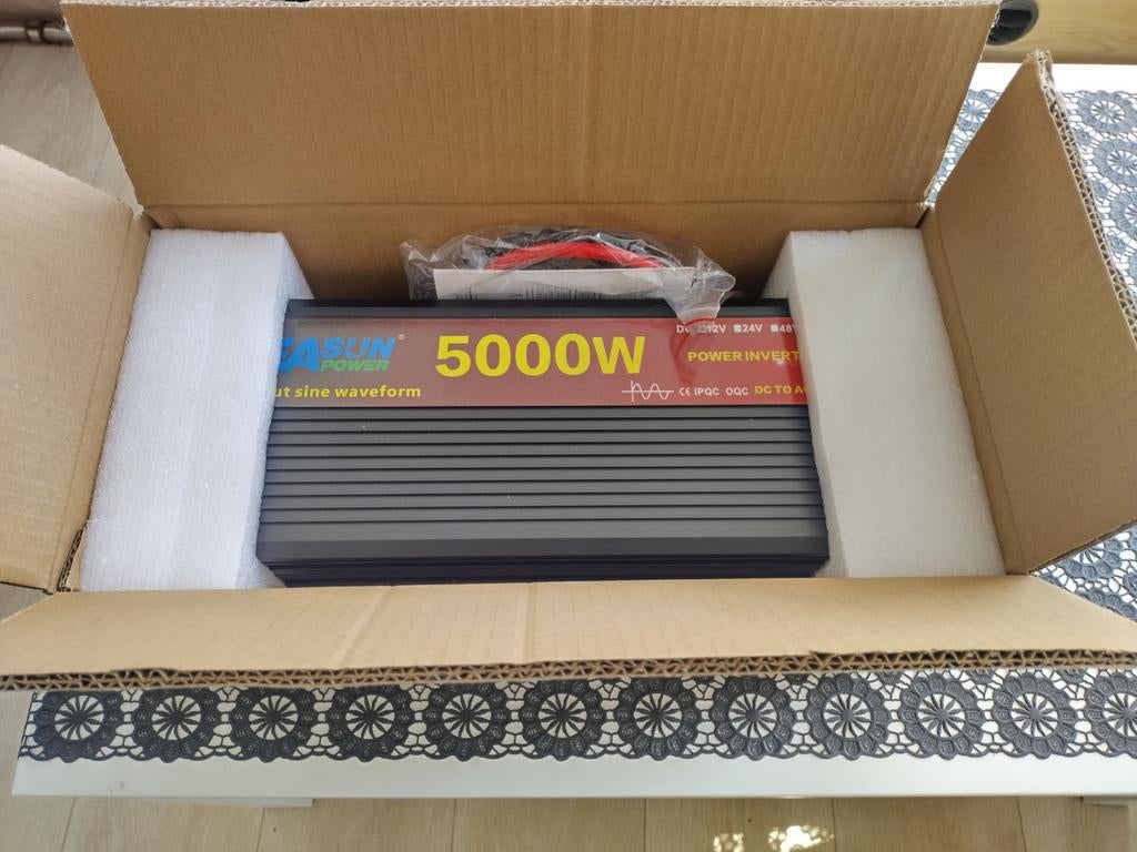 Nieuwe omvormer zuivere sinus 5000w piek belasting., Ophalen of Verzenden