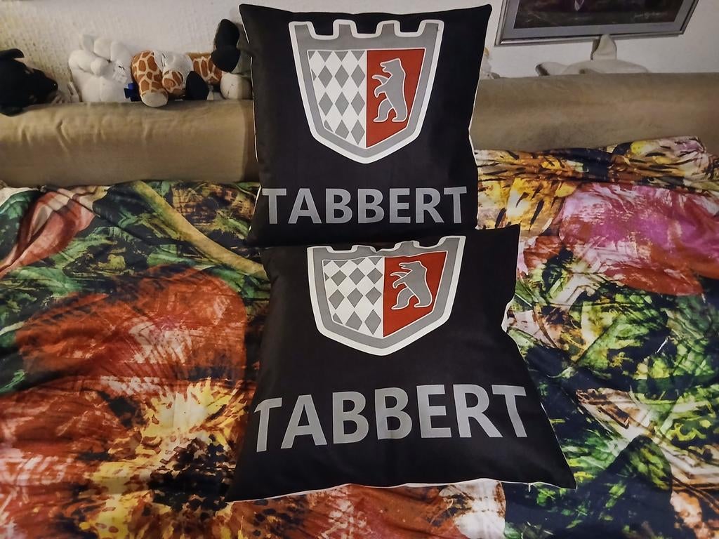 Tabbert kussens 2 stuks, Ophalen, Gebruikt