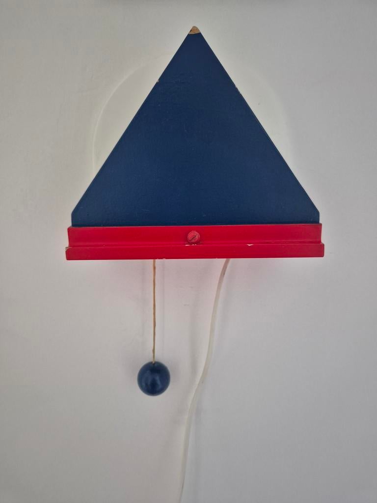 Vintage Ikea Stoja Memphis wandlamp - Rood, Blauw, Wit, Ophalen of Verzenden