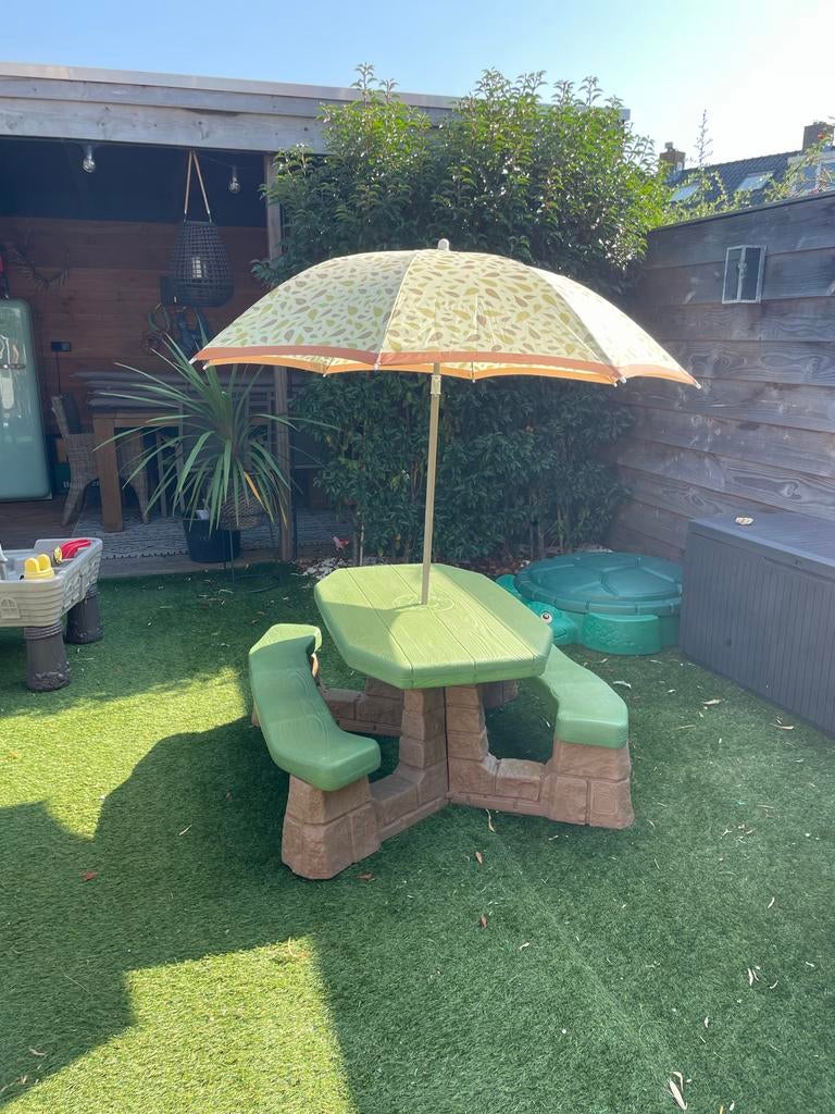 Picknicktafel Step2 - Goede staat, weinig gebruikt, Overige materialen, Zo goed als nieuw, Rechthoekig, Ophalen