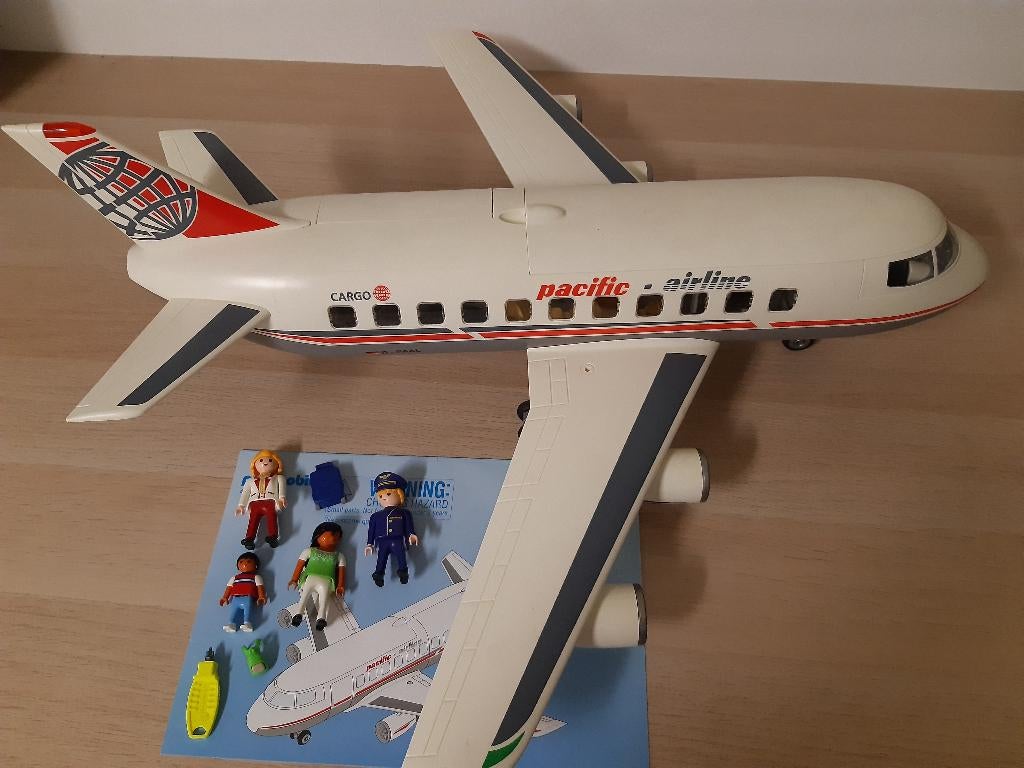 Playmobil vliegtuig met stewardess, Ophalen, Gebruikt, Complete set