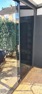 Zeer mooie aluminium serre met 6 getinte glas schuifdeuren, Ophalen of Verzenden, Gebruikt, Serre