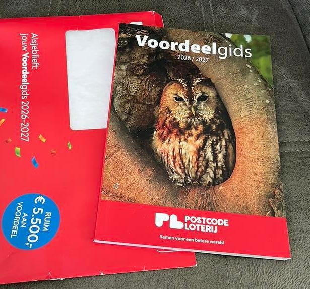 Voordeelgids 2026/2027 Postcodeloterij nieuw, Ophalen of Verzenden, Nieuw