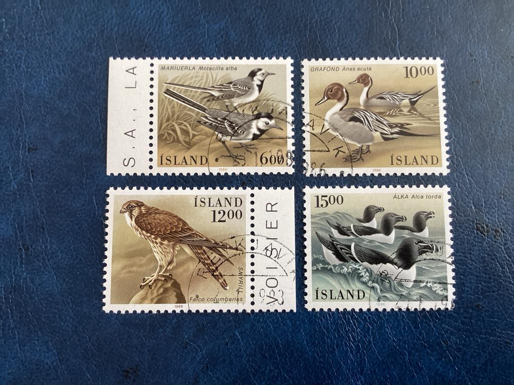 IJslandse - 1986 - Vogels-Mi.644/47, Ophalen of Verzenden, IJsland, Gestempeld