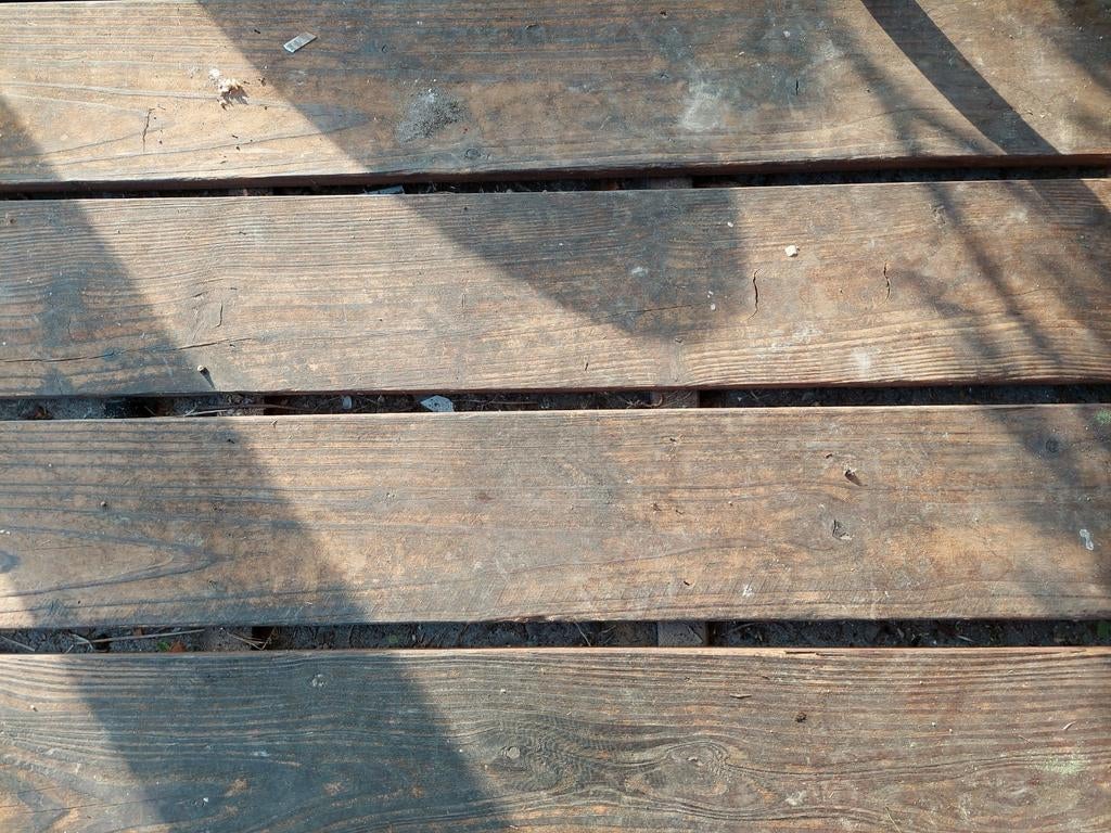 Houten vlonder, Tuin en Terras, Terrasdelen en Vlonders, Ophalen, Gebruikt, Hout