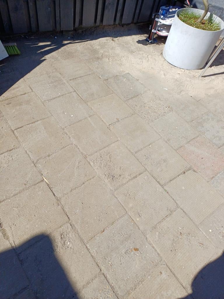 Gratis tuin tegels, Ophalen of Verzenden, Gebruikt, Beton, Terrastegels